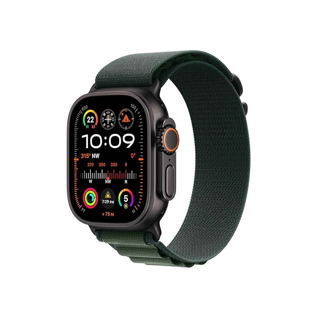 ساعت هوشمند اپل واچ Ultra 2  Black Ti Dark Green Alp Lp - 49MM - مشکی - اصلی (گارانتی 18 ماهه شرکتی)