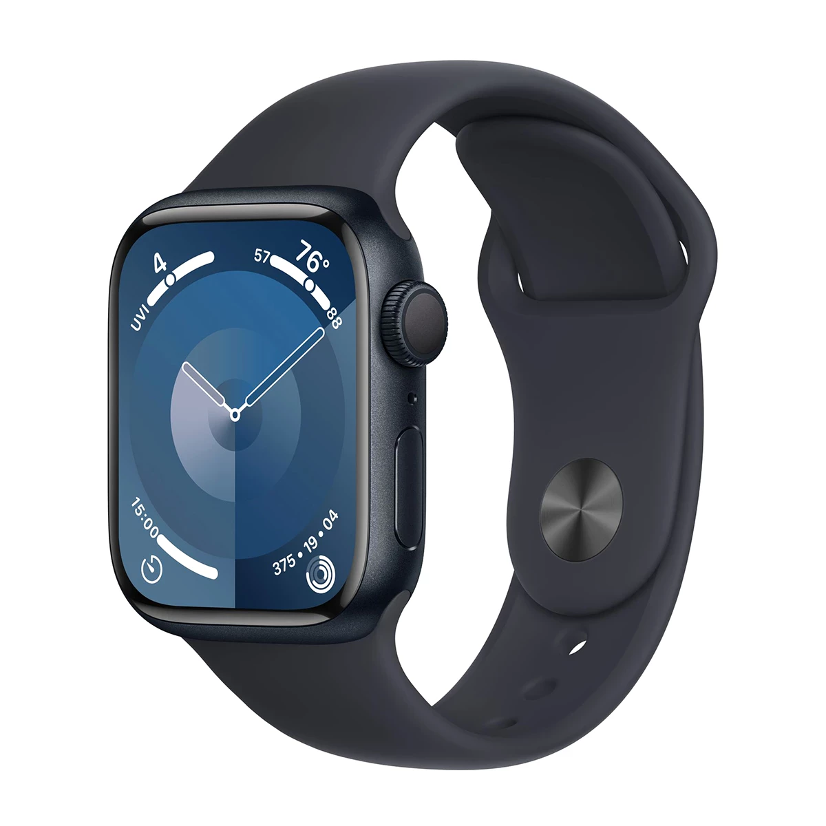 Apple Watch Series 9 45mm Aluminum Silicone Sport Band