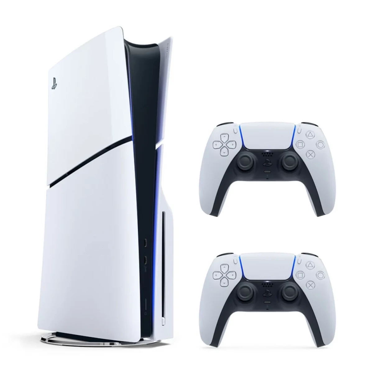 PlayStation 5 Slim Standard Edition with White DualSense Controller
