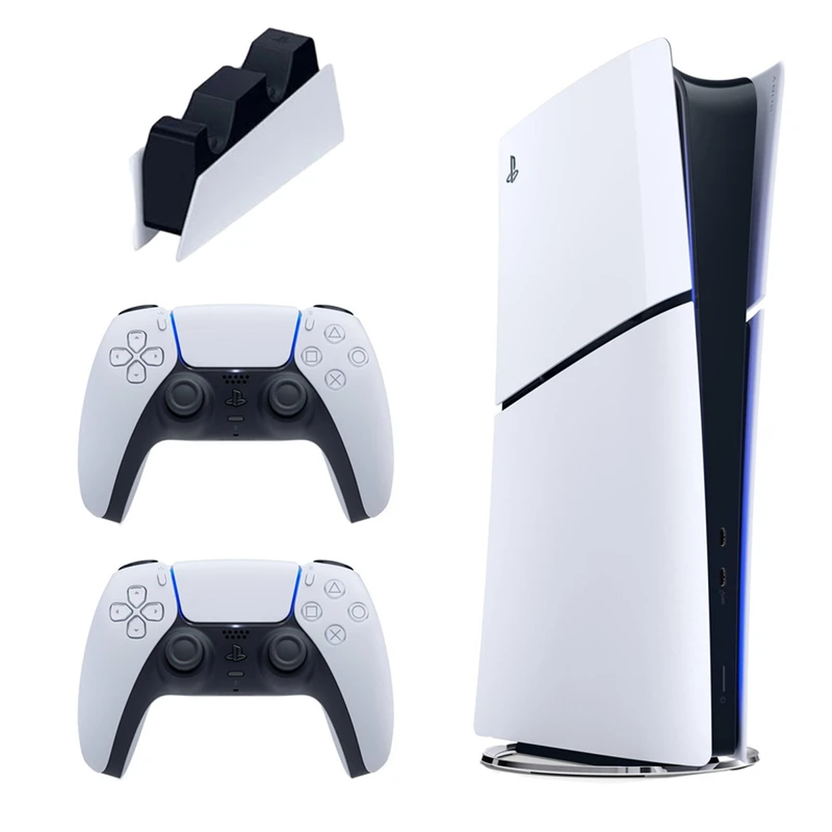Sony PlayStation 5 Slim Digital Edition Console 825GB Europe 2016B Regionwith Additional Controller and Charging Station