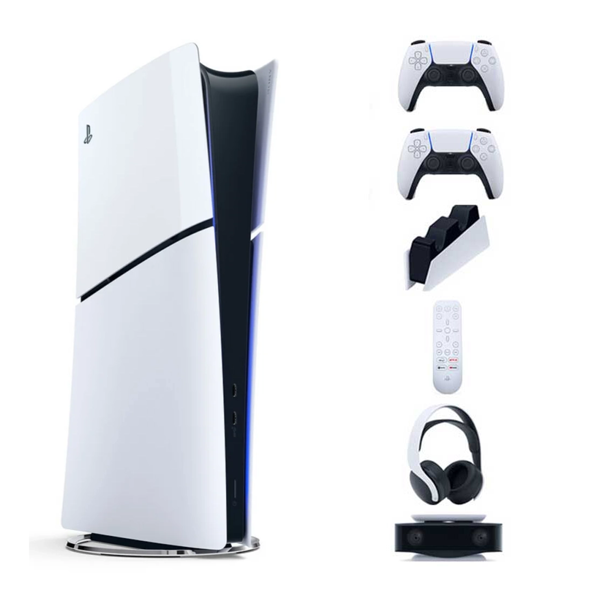 PlayStation 5 Slim Digital Edition 1TB - Europe - Complete Accessory Bundle